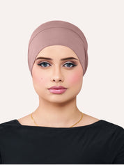 Tube Bamboo Clip-On Hijab Undercap Plum