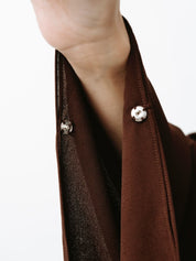 Laila Open Abaya Set - Brown - LuxHijabs