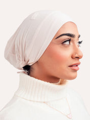Lux Bamboo Clip-On Undercap Soft Pink - LuxHijabs