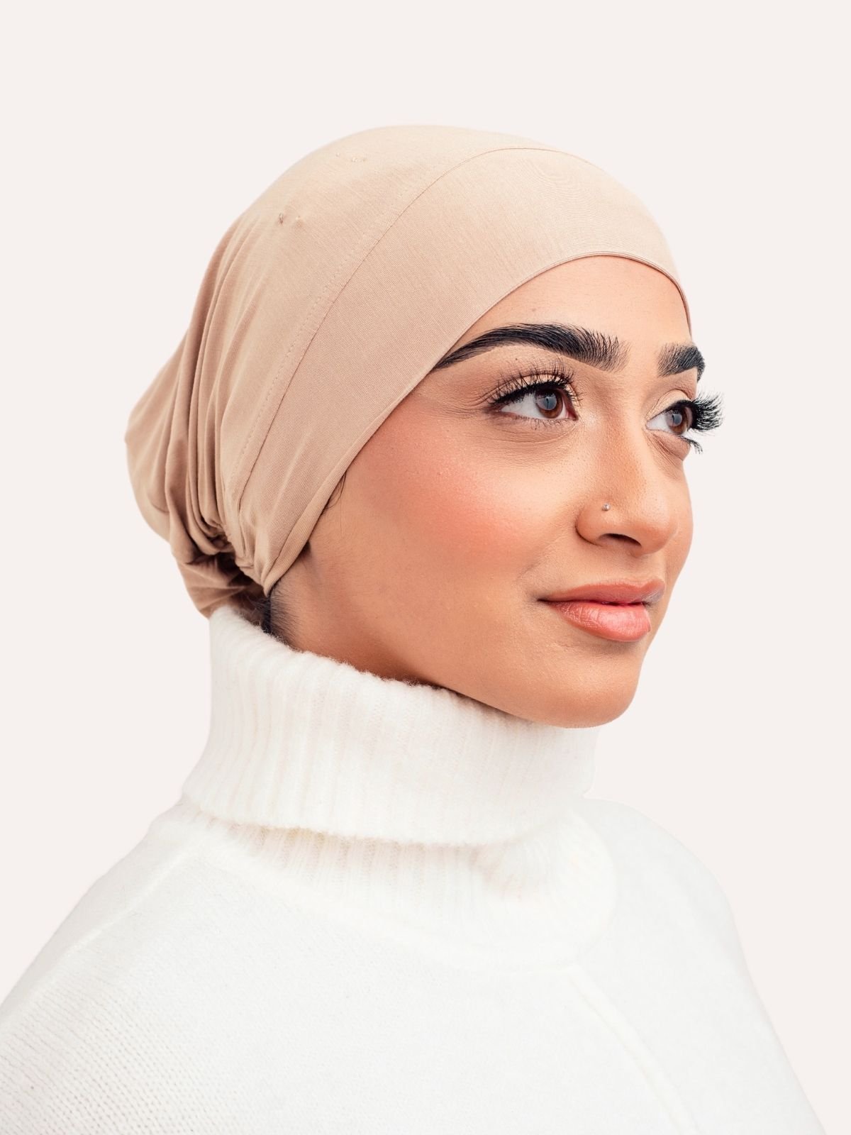 Lux Bamboo Clip-On Undercap Taupe - LuxHijabs