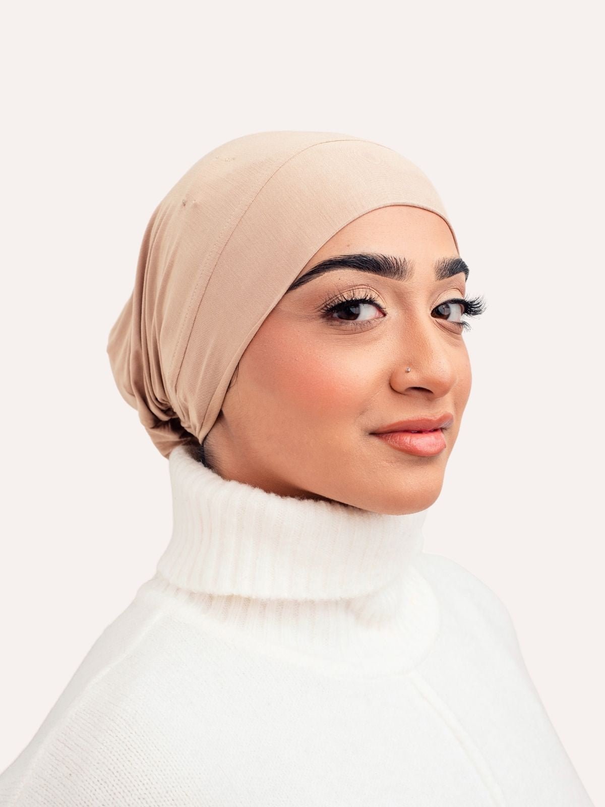 Lux Bamboo Clip-On Undercap Taupe - LuxHijabs