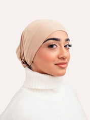 Lux Bamboo Clip-On Undercap Taupe - LuxHijabs