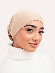Lux Bamboo Clip-On Undercap Taupe - LuxHijabs