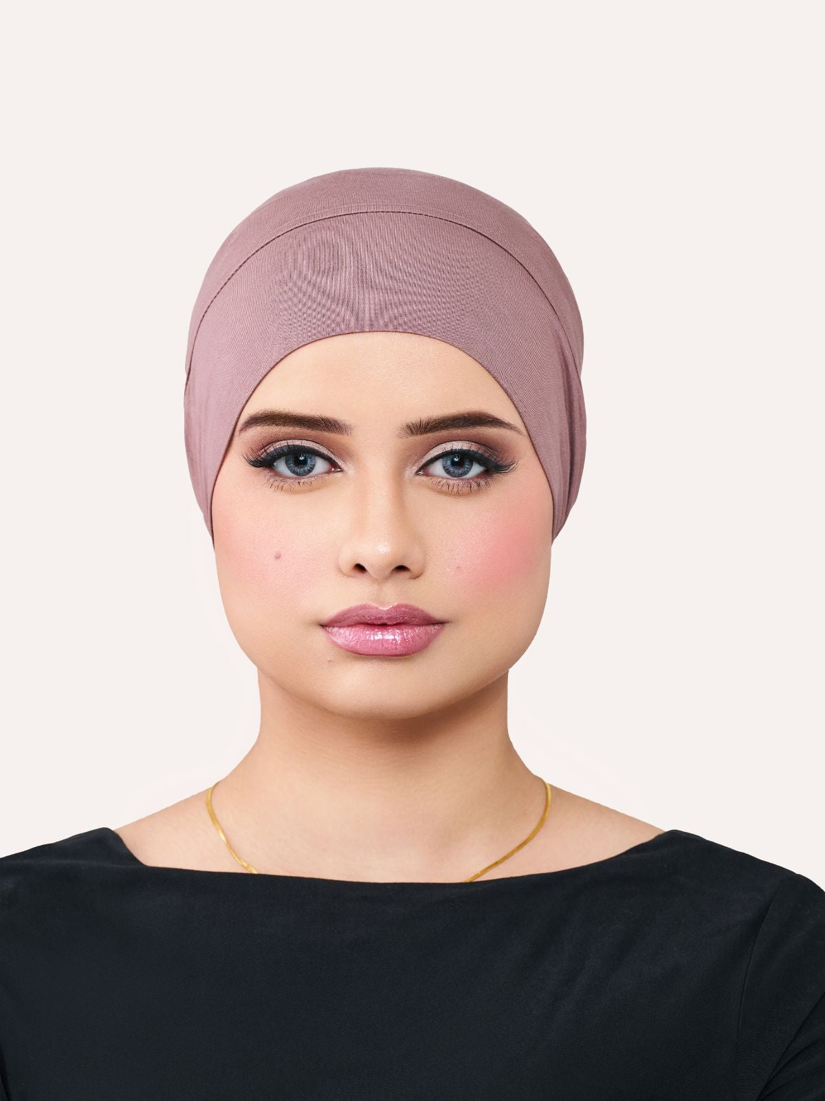 Tube Bamboo Clip-On Hijab Undercap Plum