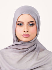 Bamboo Modal Hijab - Gunmetal