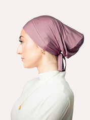 Bamboo Clip-On Hijab Undercap Plum