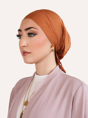 Bamboo Clip - On Hijab Undercap Copper - LuxHijabs