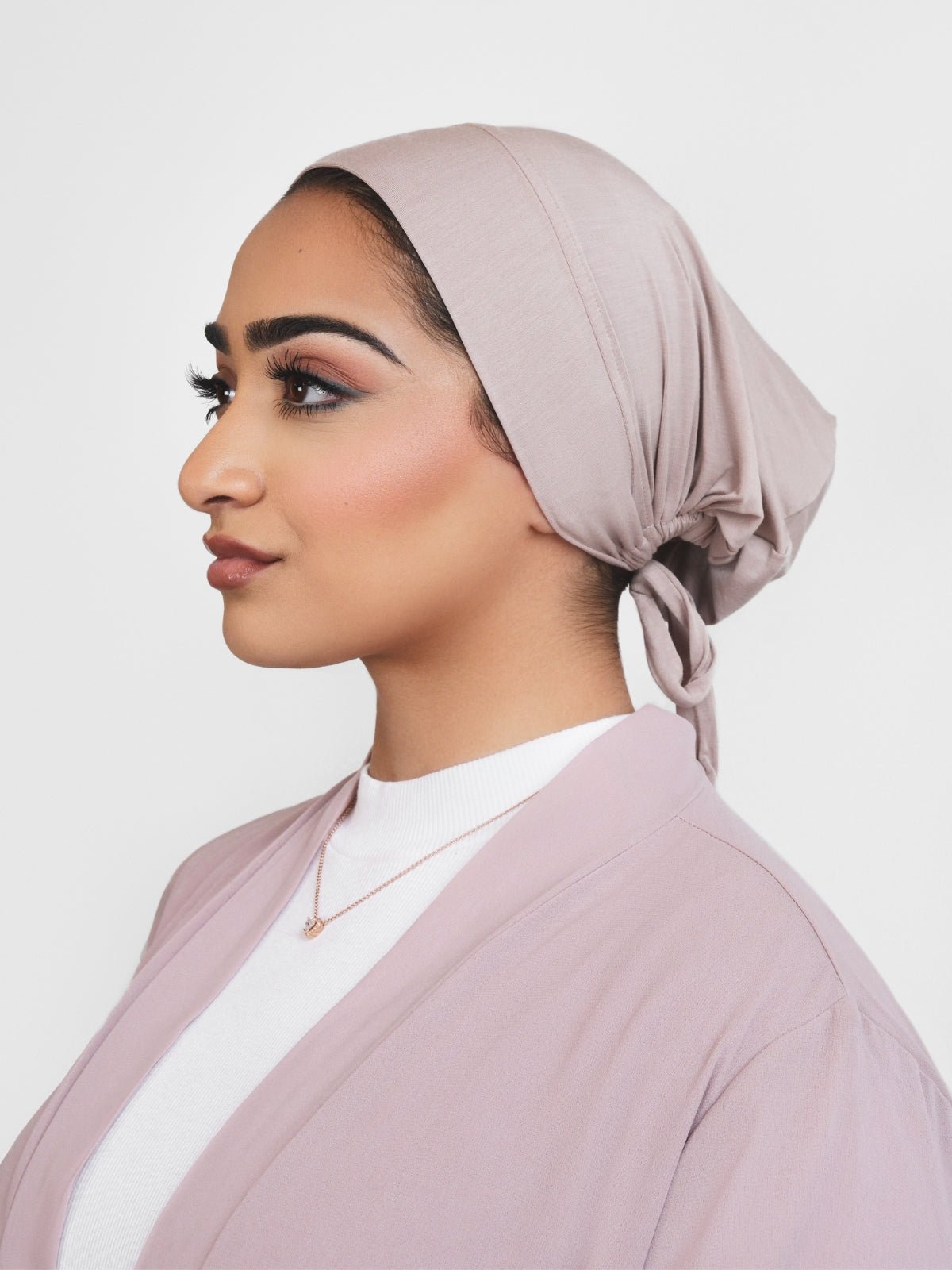 Bamboo Clip - On Hijab Undercap Nude - LuxHijabs