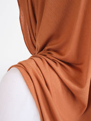 Bamboo Jersey Hijab - Copper - LuxHijabs