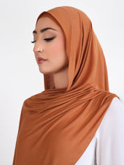 Bamboo Jersey Hijab - Copper - LuxHijabs