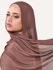 Bamboo Modal Hijab - Cocoa - LuxHijabs