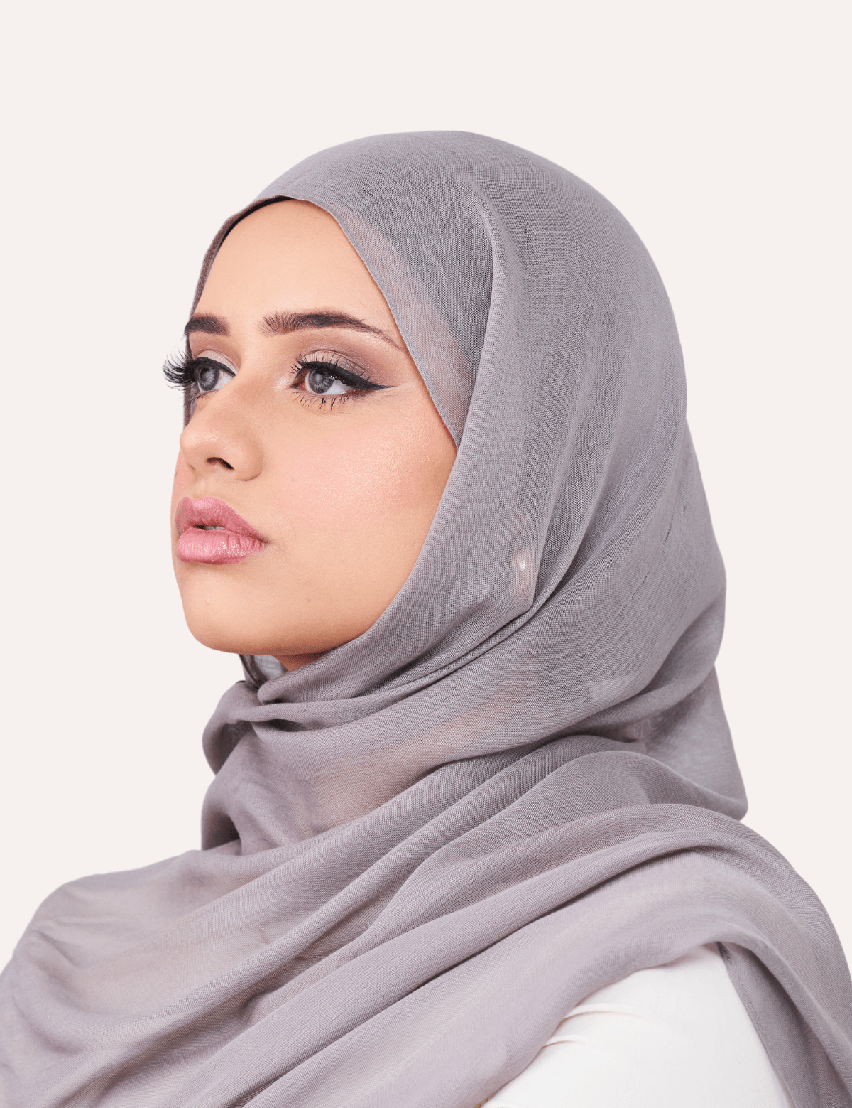 Bamboo Modal Hijab - Gunmetal - LuxHijabs