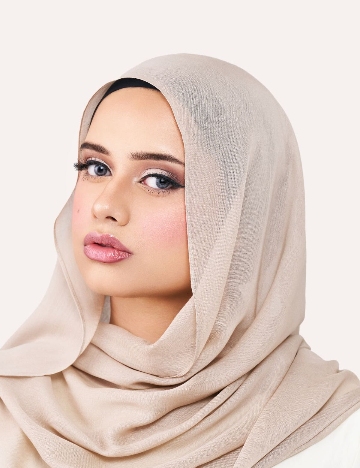 Bamboo Modal Hijab - Sand - LuxHijabs