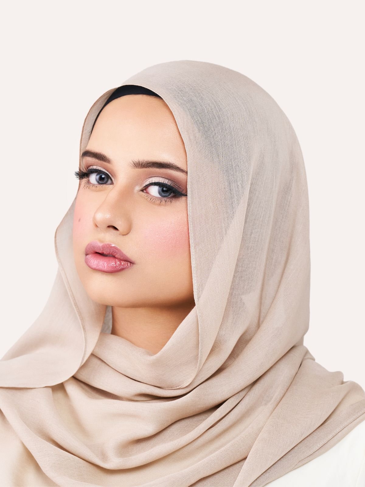 Bamboo Modal Hijab - Sand - LuxHijabs