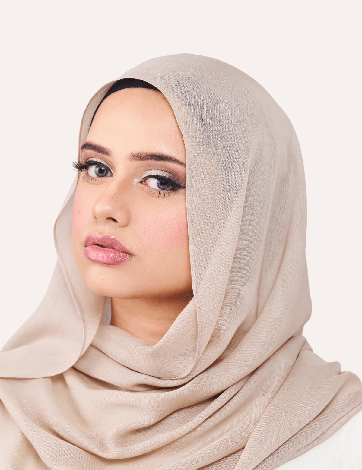 Bamboo Modal Hijab - Sand - LuxHijabs