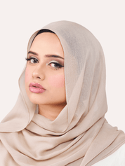 Bamboo Modal Hijab - Sand - LuxHijabs