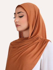 Bamboo Jersey Hijab - Copper