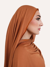 Bamboo Jersey Hijab - Copper