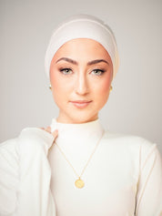 Matching Modal Undercap & Hijab - Rose Quartz - LuxHijabs