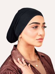 Tube Bamboo Clip - On Hijab Undercap Black - LuxHijabs