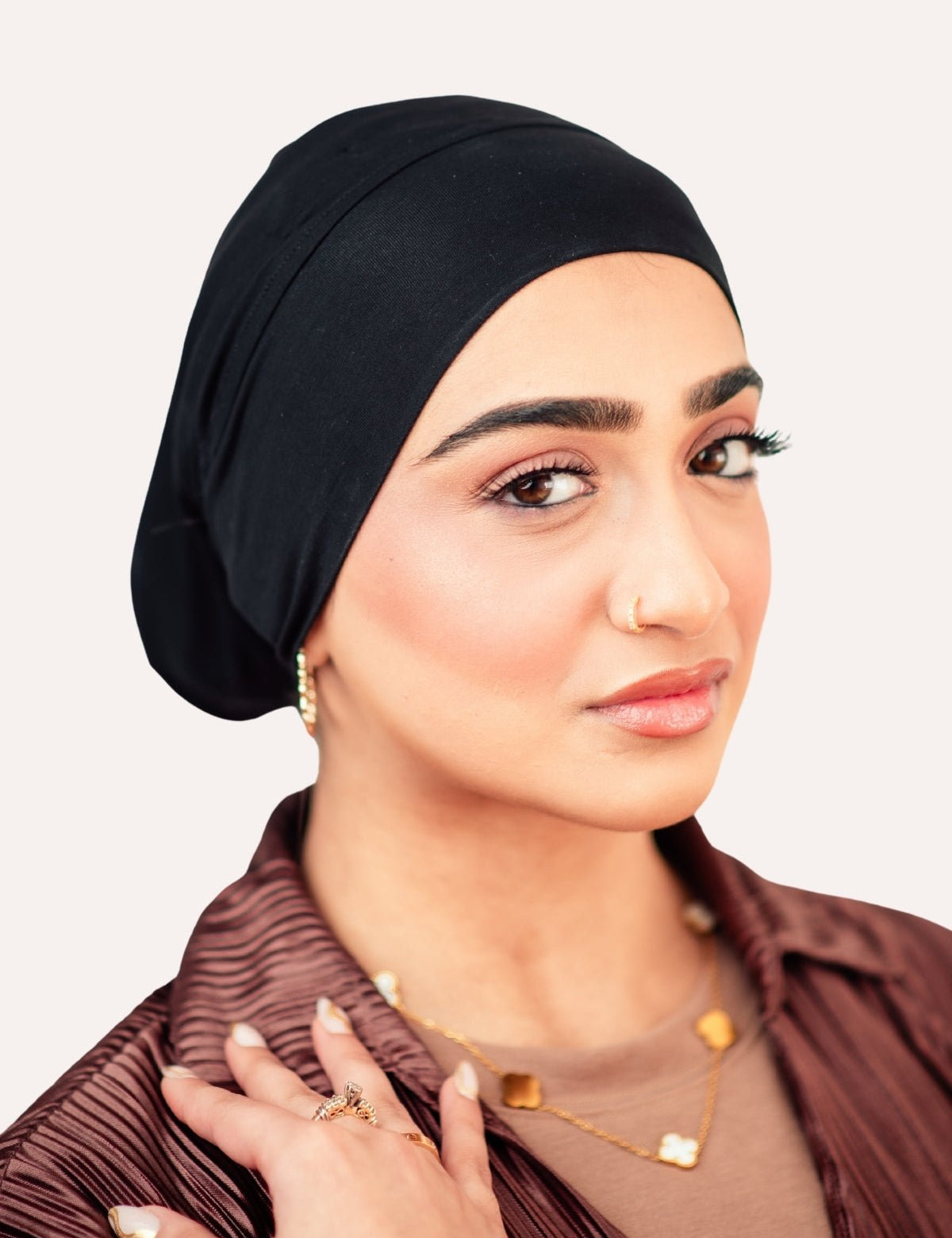 Tube Bamboo Clip - On Hijab Undercap Black - LuxHijabs