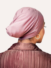 Tube Bamboo Clip - On Hijab Undercap Plum - LuxHijabs