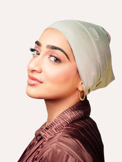 Tube Bamboo Clip - On Hijab Undercap Sage - LuxHijabs