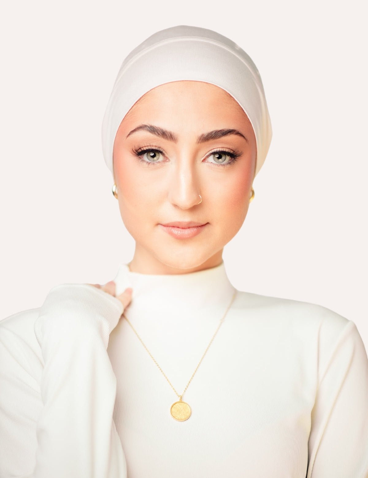 Tube Bamboo Clip - On Hijab Undercap Soft Pink - LuxHijabs