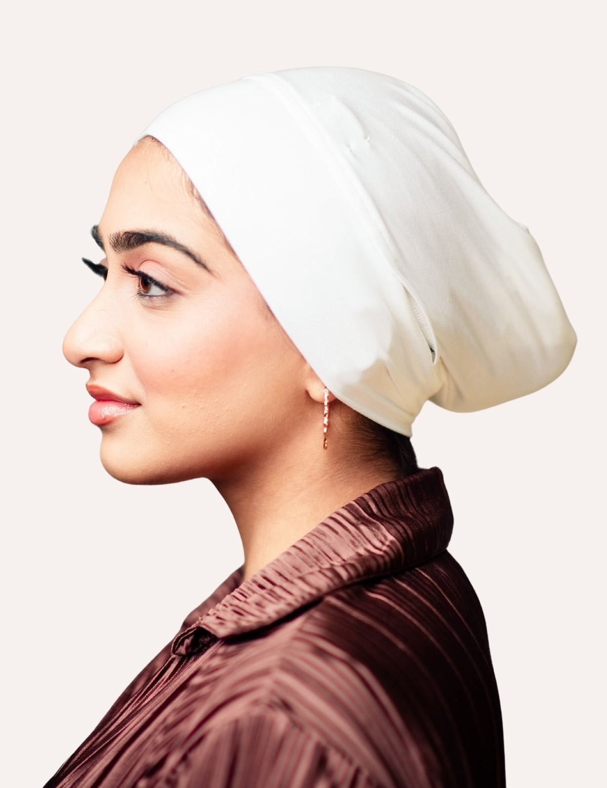 Tube Bamboo Clip - On Hijab Undercap White - LuxHijabs