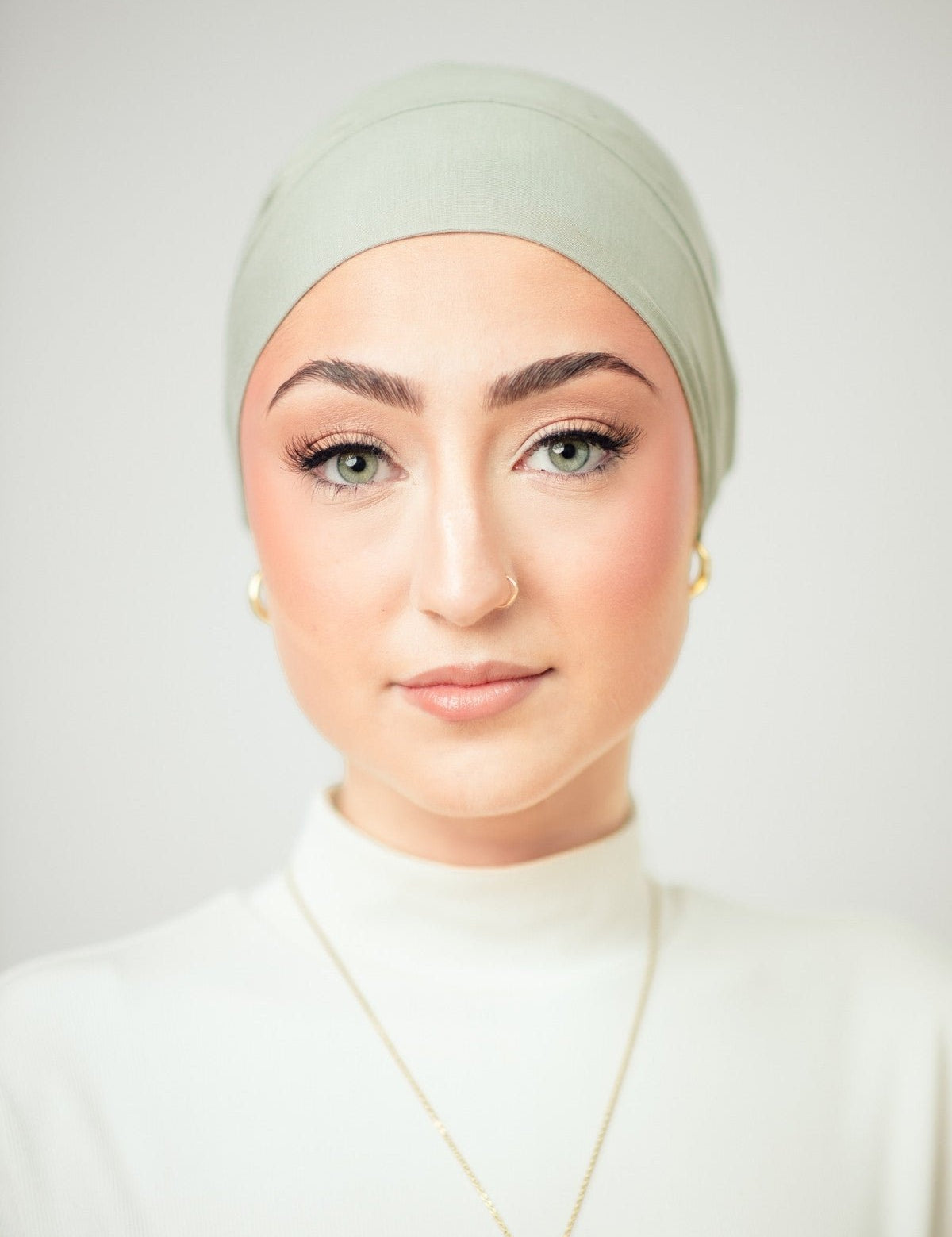 Bamboo Clip-On Hijab Undercap Sage - LuxHijabs