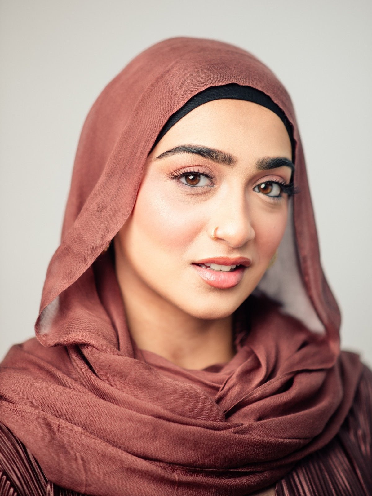 Bamboo Modal Hijab - Bronzite - LuxHijabs