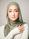 Bamboo Modal Hijab - Emerald - LuxHijabs