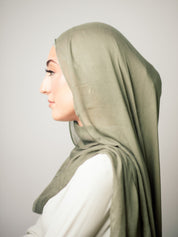 Bamboo Modal Hijab - Emerald - LuxHijabs