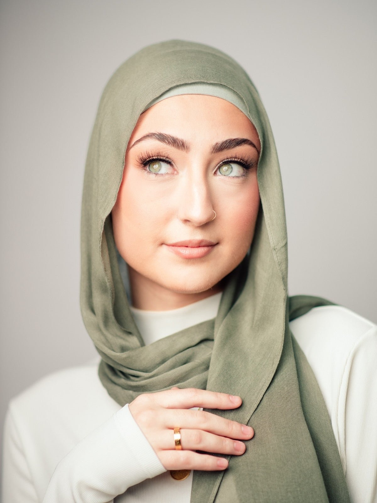 Bamboo Modal Hijab - Emerald - LuxHijabs