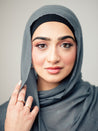 Bamboo Modal Hijab - Sapphire - LuxHijabs
