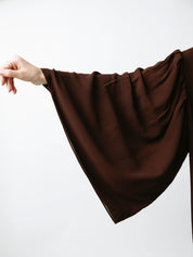 Laila Open Abaya Set - Brown - LuxHijabs