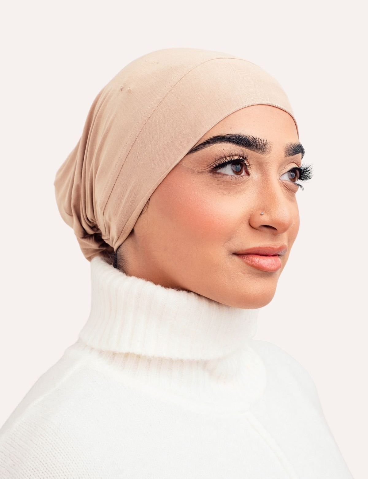 Lux Bamboo Clip-On Undercap Taupe - LuxHijabs