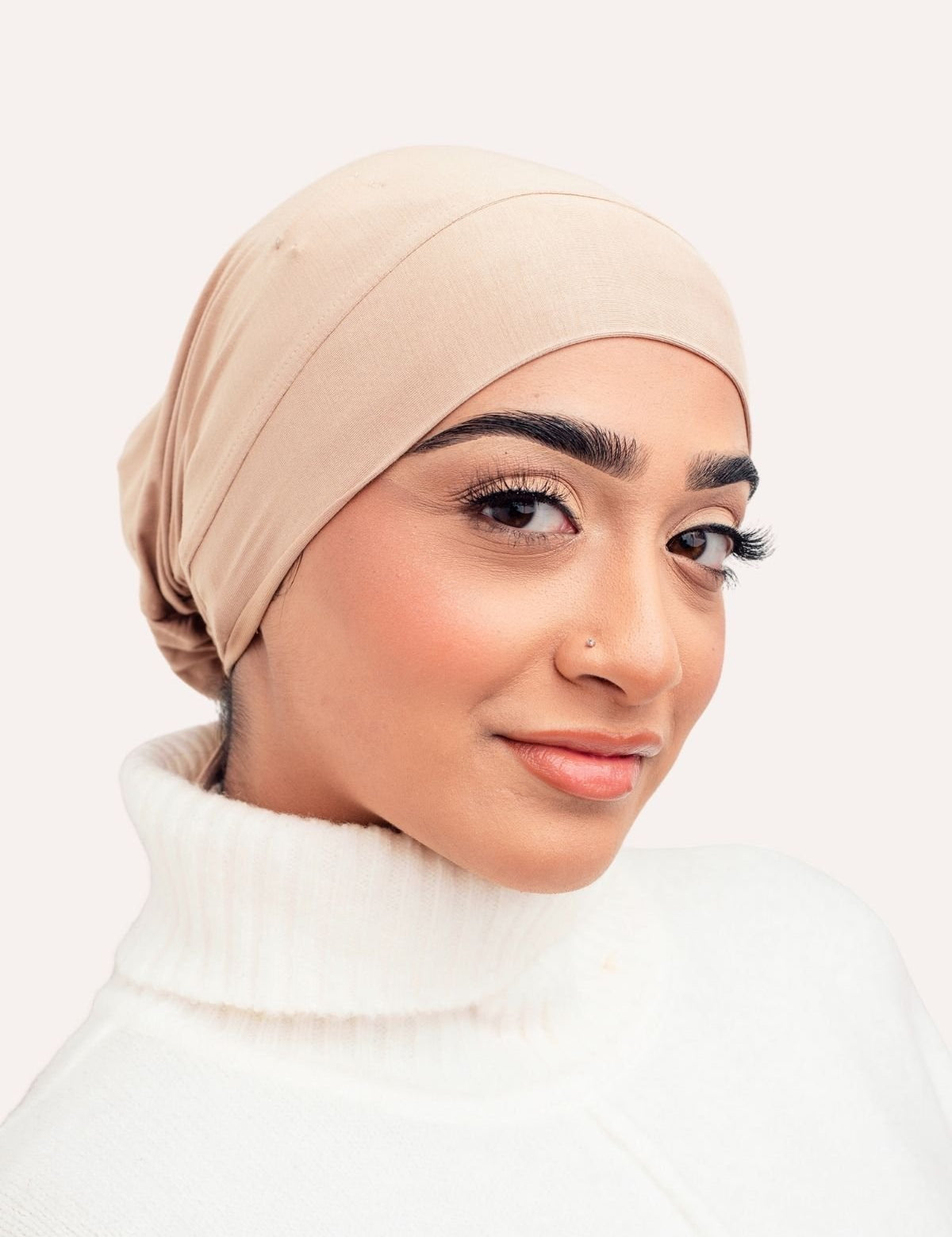 Lux Bamboo Clip-On Undercap Taupe - LuxHijabs