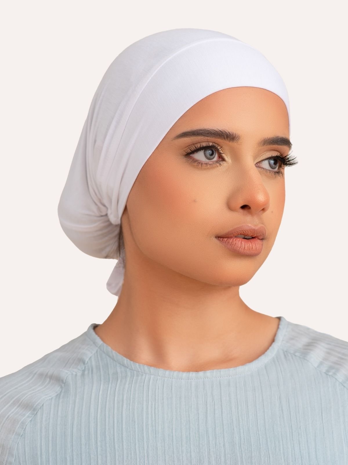 Lux Bamboo Clip-On Undercap White - LuxHijabs