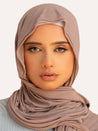 Luxe Jersey Hijab - Beige - LuxHijabs