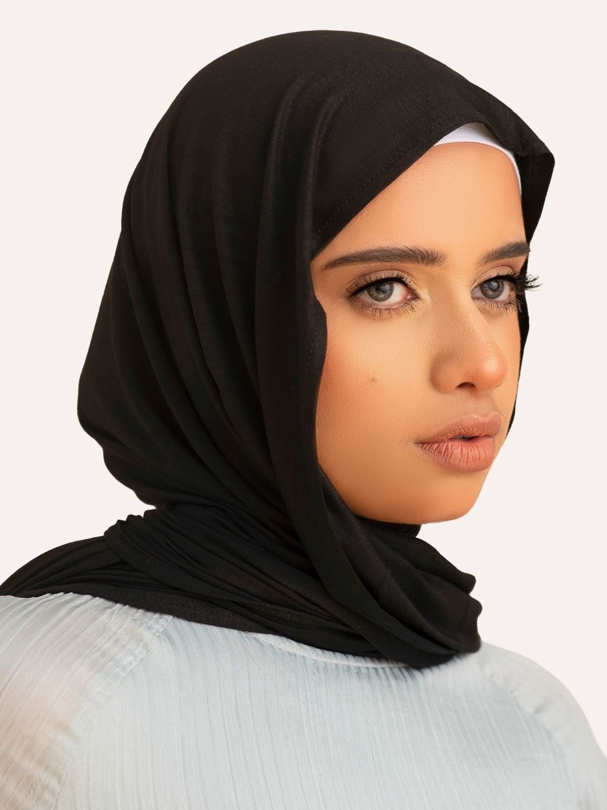 Luxe Jersey Hijab - Black - LuxHijabs