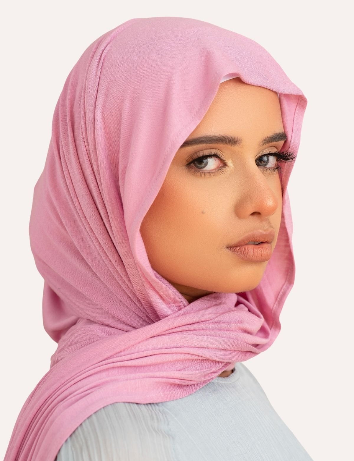 Luxe Jersey Hijab - Blush - LuxHijabs
