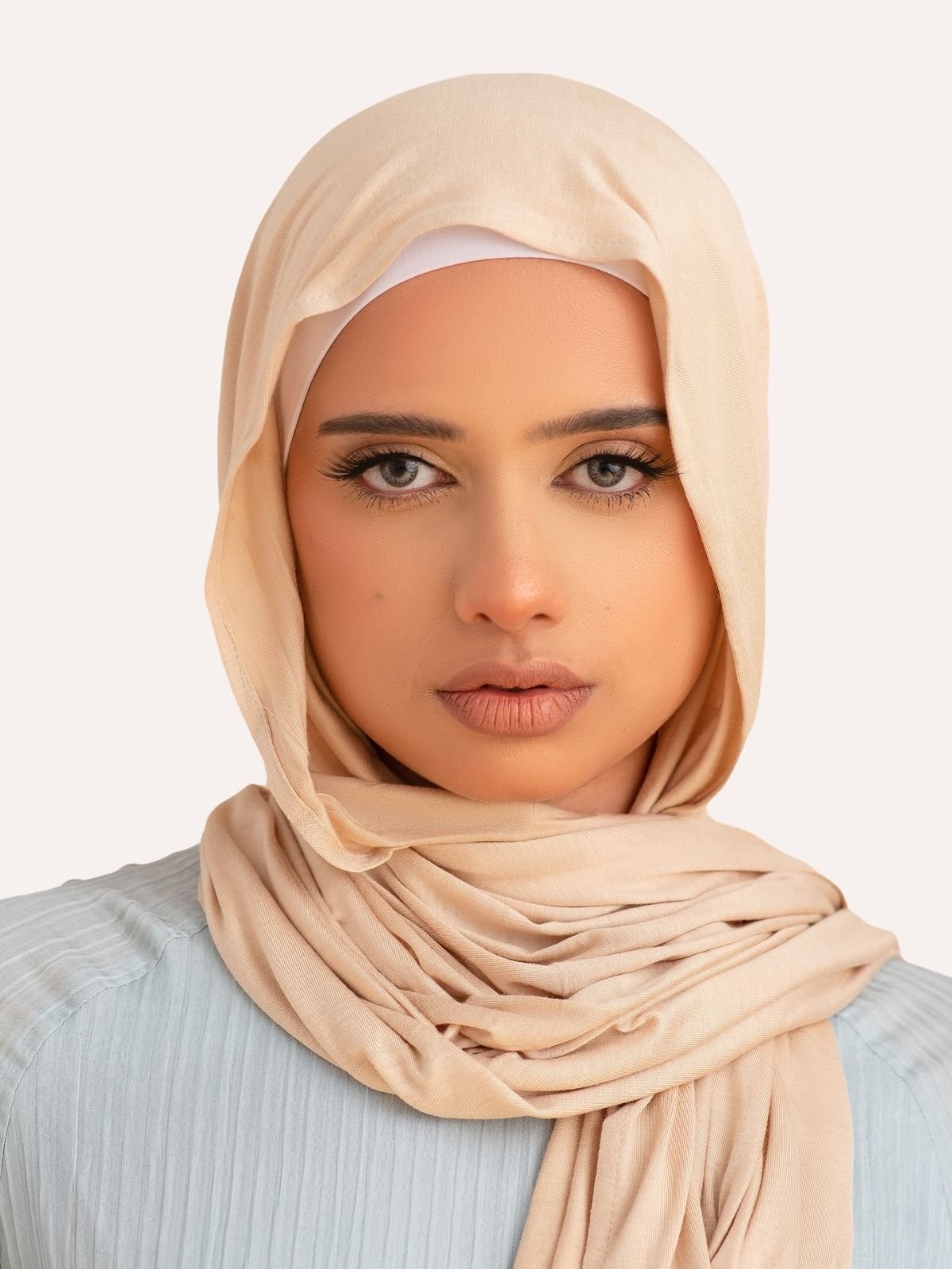 Luxe Jersey Hijab - Latte - LuxHijabs