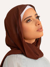 Premium Chiffon Hijab - Cocoa - LuxHijabs