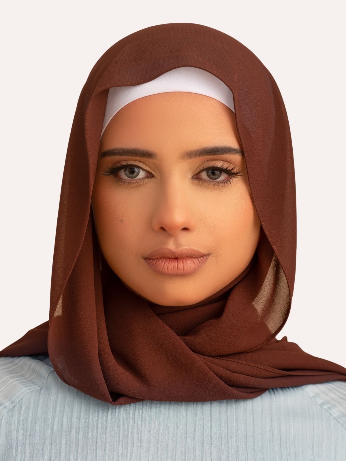 Premium Chiffon Hijab - Cocoa - LuxHijabs