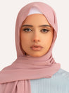 Premium Chiffon Hijab - Mauve - LuxHijabs