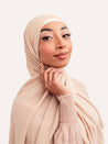 Premium Chiffon Hijab - Nude - LuxHijabs