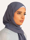 Premium Chiffon Hijab - Smoke - LuxHijabs