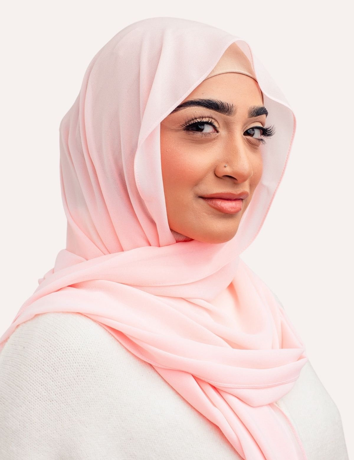 Premium Chiffon Hijab - Taffy - LuxHijabs