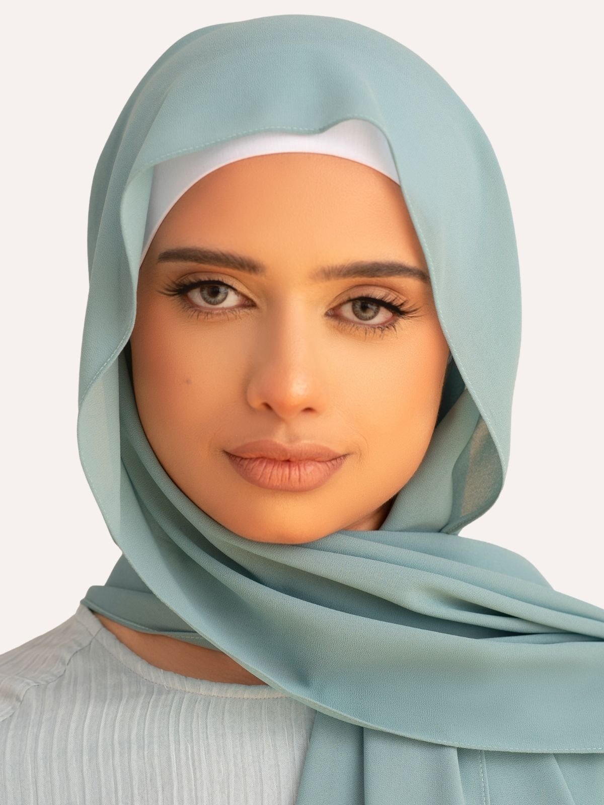 Premium Chiffon Hijab - Teal - LuxHijabs
